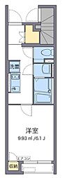 クレイノルーチェガジン 1階1Kの間取り
