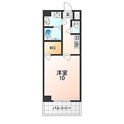 JR福知山線 塚口駅 徒歩10分の賃貸マンション 5階1Kの間取り