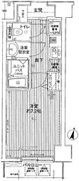 メインステージ赤坂 1Kの間取図画像