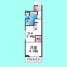 SOAR堺綾之町 3階1DKの間取り