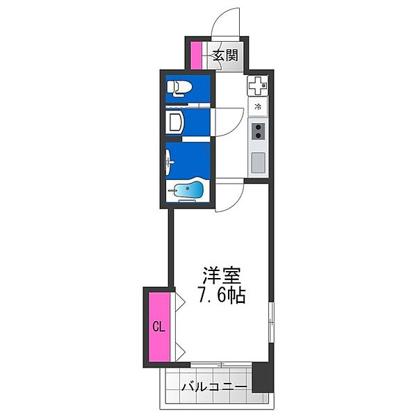 Luxe布施北II ｜大阪府東大阪市長堂２丁目(賃貸マンション1K・5階・25.20㎡)の写真 その2