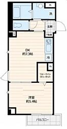 ウィン ヴィレッジ 3階1DKの間取り