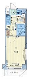 ルーブル西早稲田 1Kの間取図画像