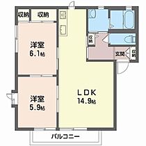 リバーサイド　Ｕ　ハウス 00102 ｜ 栃木県宇都宮市今泉町135-2（賃貸アパート2LDK・1階・58.10㎡） その2