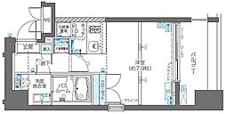 ZOOM目黒 ワンルームの間取図画像