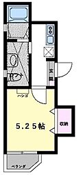 アイズ鹿島田ラインサイド 1Kの間取図画像