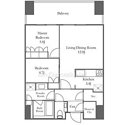 間取図画像 2LDK
