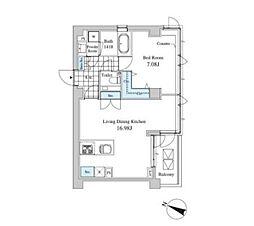 Ｃａｓａ　Ａｌｂｏｒｅ 501 5階1LDKの間取り