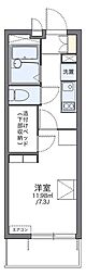 レオパレスプランドール稲城 1Kの間取図画像