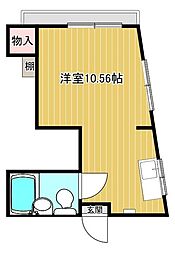 第三内山ビル ワンルームの間取図画像