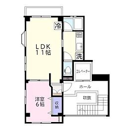 アーバン3 1LDKの間取図画像