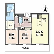 ＳｈａＭａｉｓｏｎ　Ｊ　ｇａｒｄｅｎ A0101 ｜ 福岡県福岡市城南区鳥飼５丁目2-22（賃貸マンション2LDK・1階・75.50㎡） その2