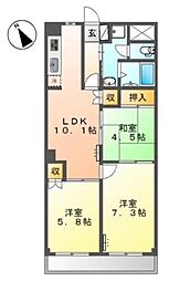 プラザ・ディア 3LDKの間取図画像