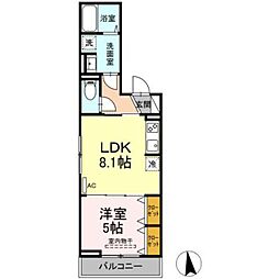 レクシア東葛西2 1LDKの間取図画像