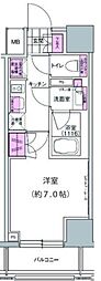 プレジリア東日本橋 1Kの間取図画像