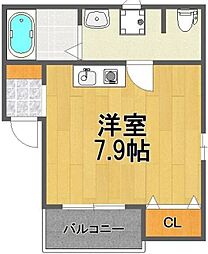 オコナ津田沼 ワンルームの間取図画像