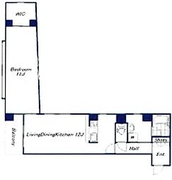 GAIA 1LDKの間取図画像