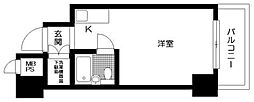 九段シルバーパレス ワンルームの間取図画像