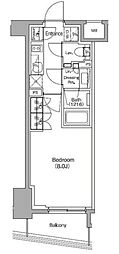 ザ・パークハビオ中野新橋 1Kの間取図画像