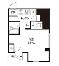 グランシャリオハスヌマ ワンルームの間取図画像
