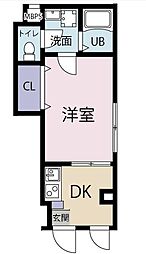 モンレーヴ赤羽 1階1DKの間取り