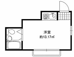 LANDFOREST久地 ワンルームの間取図画像