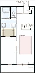 リブリパークヒル東寺尾 1LDKの間取図画像
