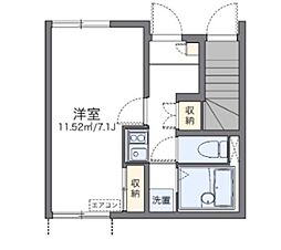 LEONEXTルミエールKaya 1Kの間取図画像