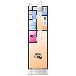 JR阪和線 富木駅 徒歩13分の賃貸アパート 1階1Kの間取り