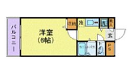JR山手線 高田馬場駅 徒歩8分の賃貸マンション 9階1Kの間取り