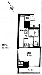 ステルラ・2 1Kの間取図画像