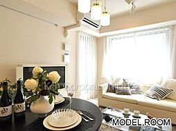 パークハビオ赤坂 4階2LDKのリビング/ダイニング