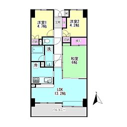 藤和相武台コープII 6階/-