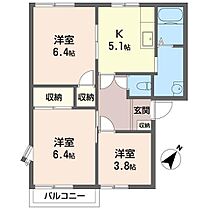 ヴェルデ　カーサ　Ｅ 00202 ｜ 埼玉県越谷市宮本町５丁目190-1（賃貸アパート3K・2階・50.70㎡） その2