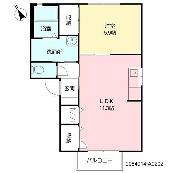 グリーンヒルさがら A0202｜佐賀県武雄市武雄町大字昭和(賃貸アパート1LDK・2階・42.72㎡)の写真 その2