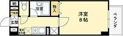フェニックス穂波 1Kの間取図画像