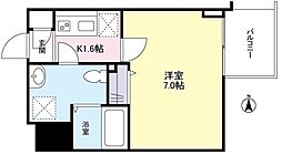 ガーラプレイス新宿御苑 1Kの間取図画像