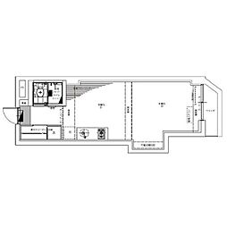 JR京浜東北・根岸線 大森駅 徒歩2分の賃貸マンション 7階ワンルームの間取り