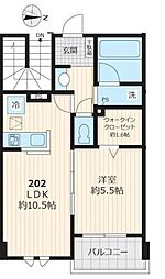 リバティ大泉学園 1LDKの間取図画像