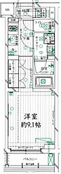 REGALIZ明大前 1Kの間取図画像