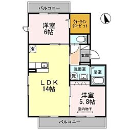 間取図画像 2LDK