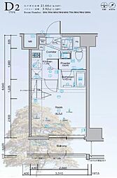 SYNEX横濱阪東橋2 1Kの間取図画像