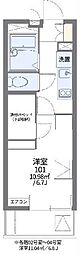 レオパレス本中山 1Kの間取図画像
