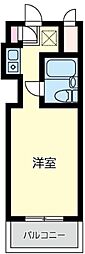 トップ恵比寿 ワンルームの間取図画像
