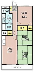 メゾンセレクト 3DKの間取図画像