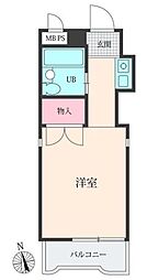 エクセレント21 ワンルームの間取図画像