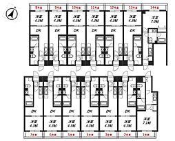 リヴシティ八王子 1DKの間取図画像