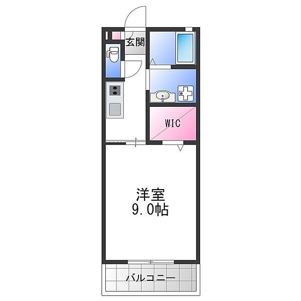 ル・プラトーII ｜大阪府東大阪市菱屋西１丁目(賃貸アパート1K・2階・31.46㎡)の写真 その2