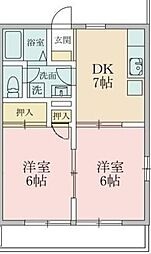 間取図画像 2DK