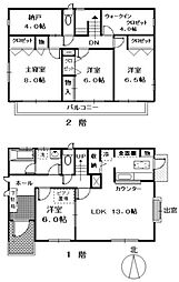 春川邸 2階4SLDKの間取り